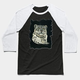 Snow Leopard Baseball T-Shirt